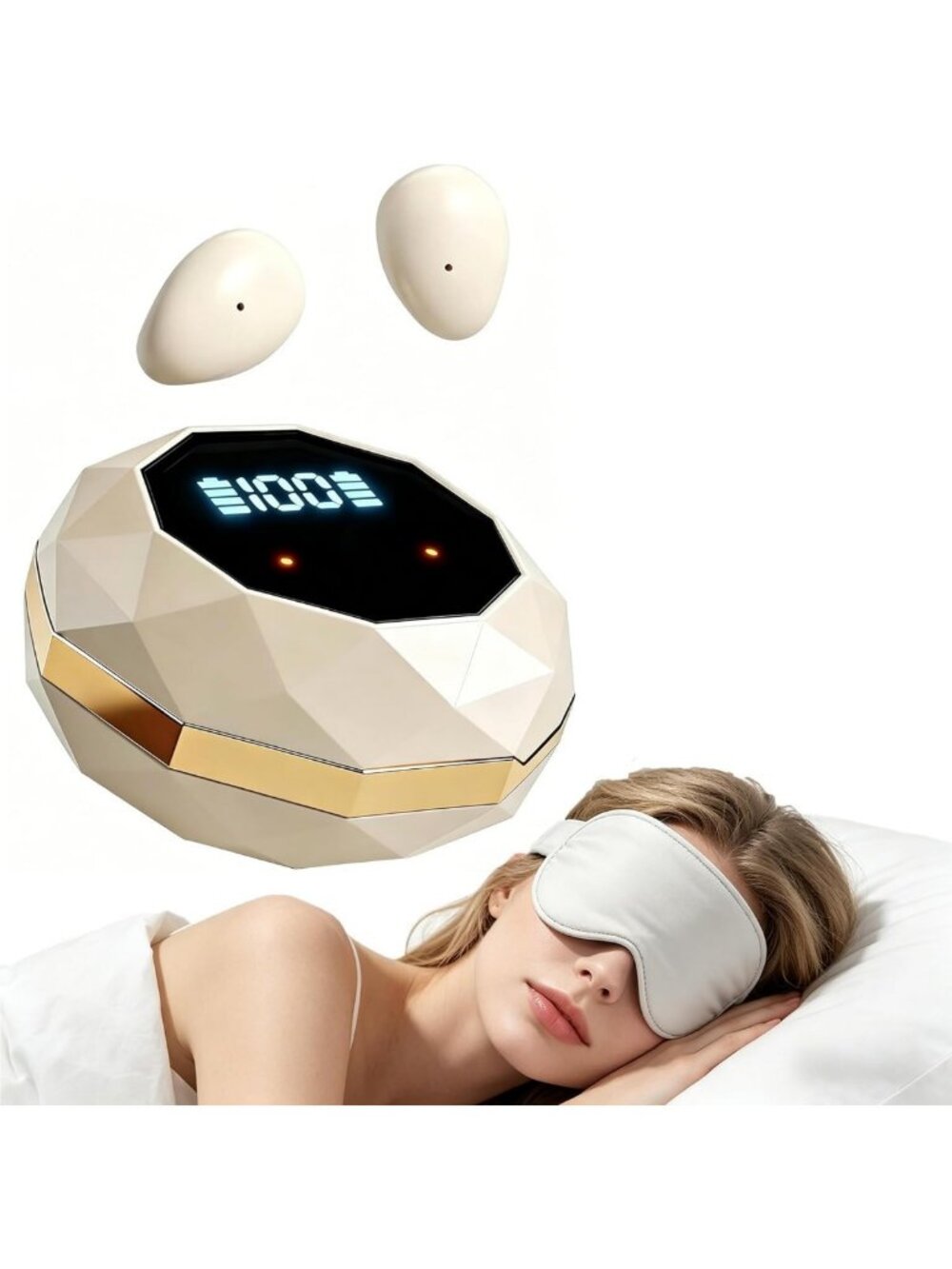 Invisible Wireless Sleep Earbuds for Side Sleepers, Bluetooth 5.4, 40H Battery